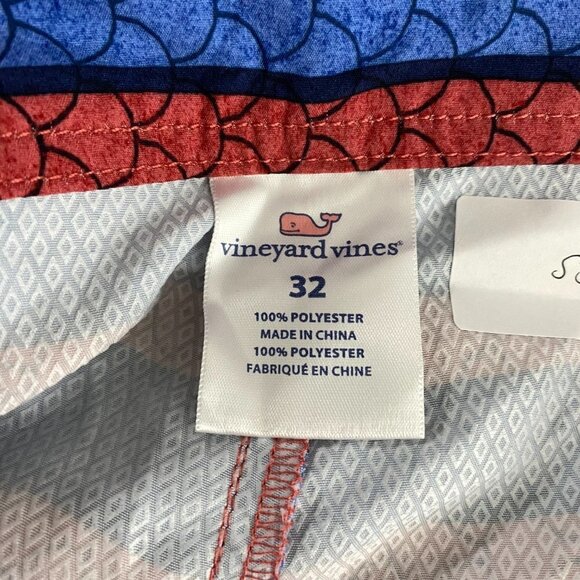 Vineyard Vines Angler Stripe Board Shorts Men's Size 32 Printed SS-1242 - Picture 8 of 11